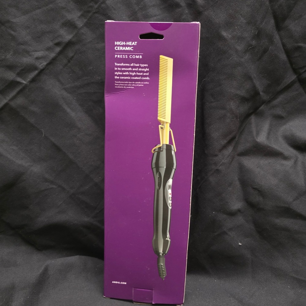 Andis High Heat Ceramic Press Comb Unisex Hair Straightener